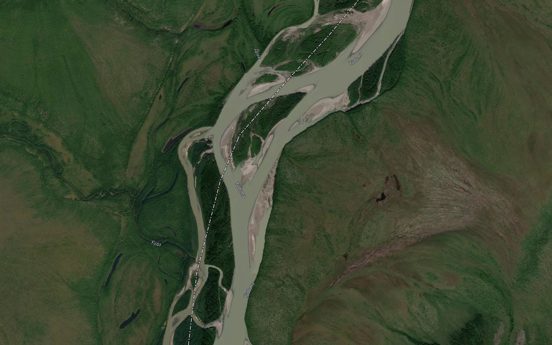 Satellite map of the Perekat Utinyy