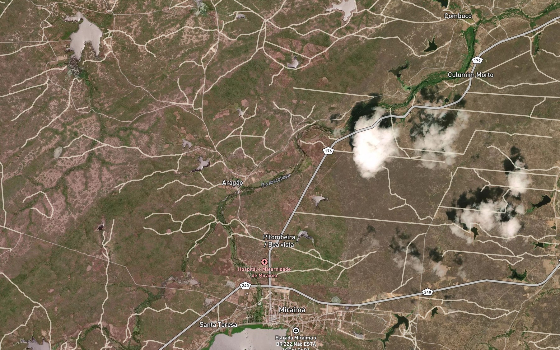 Satellite map of the Riacho Trapia