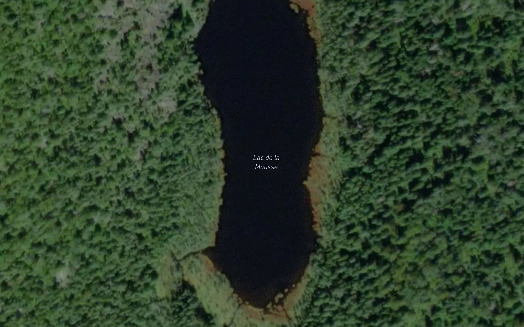 Satellite map of the Lac de la Mousse