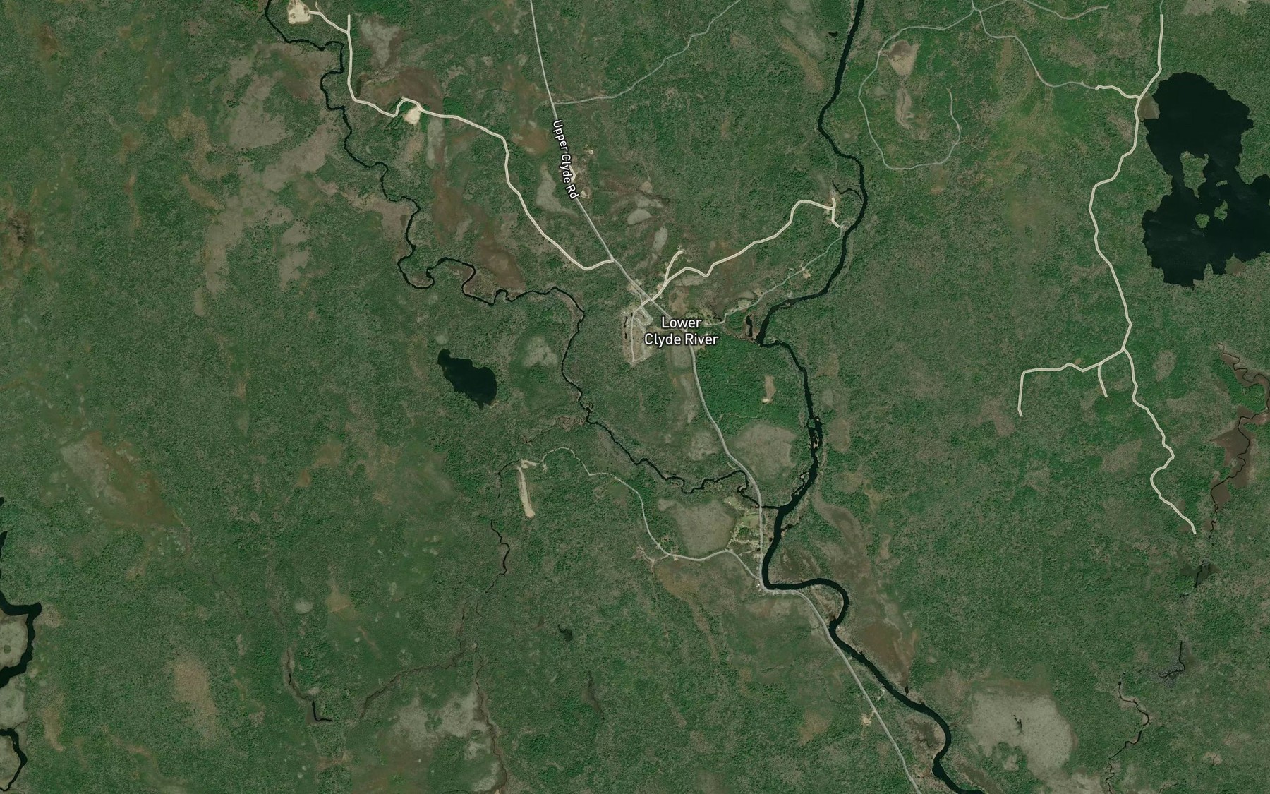 Satellite map of the Lyles Hill Brook