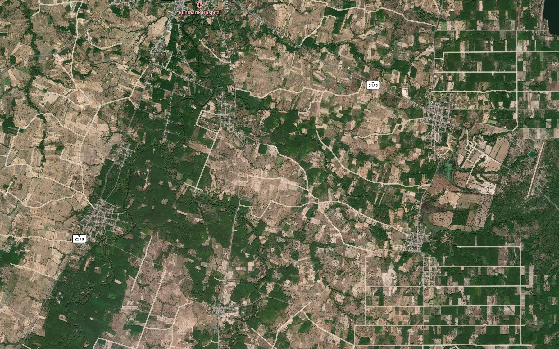 Satellite map of the Khlong Dabot