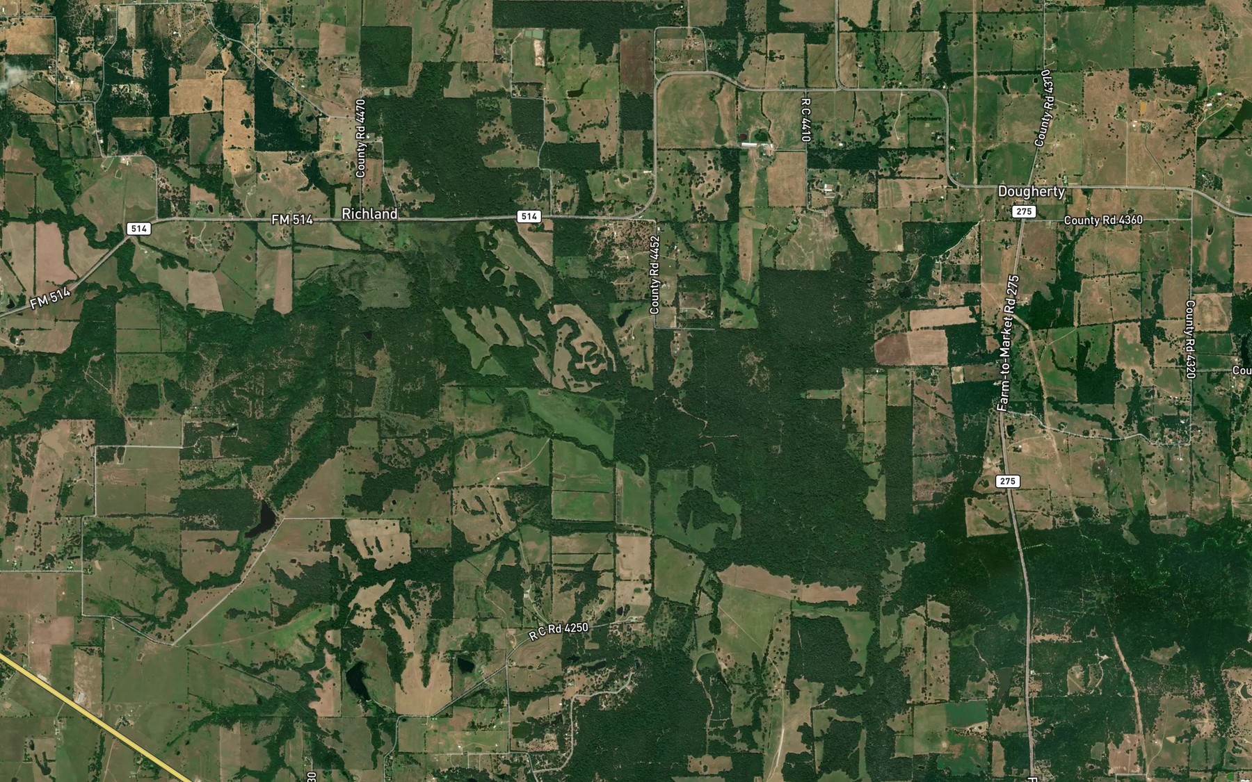 Satellite map of the Buckeye Branch