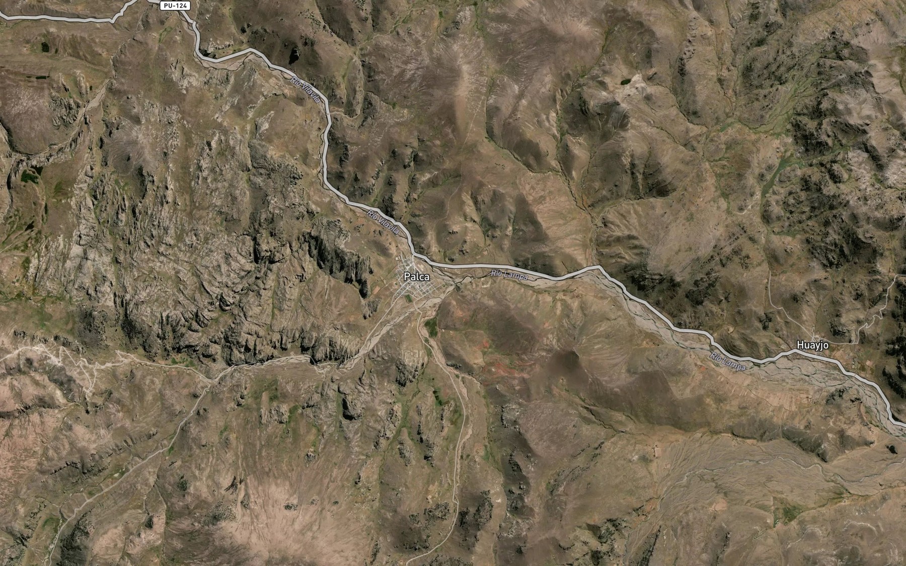Satellite map of the Rio Vitavita