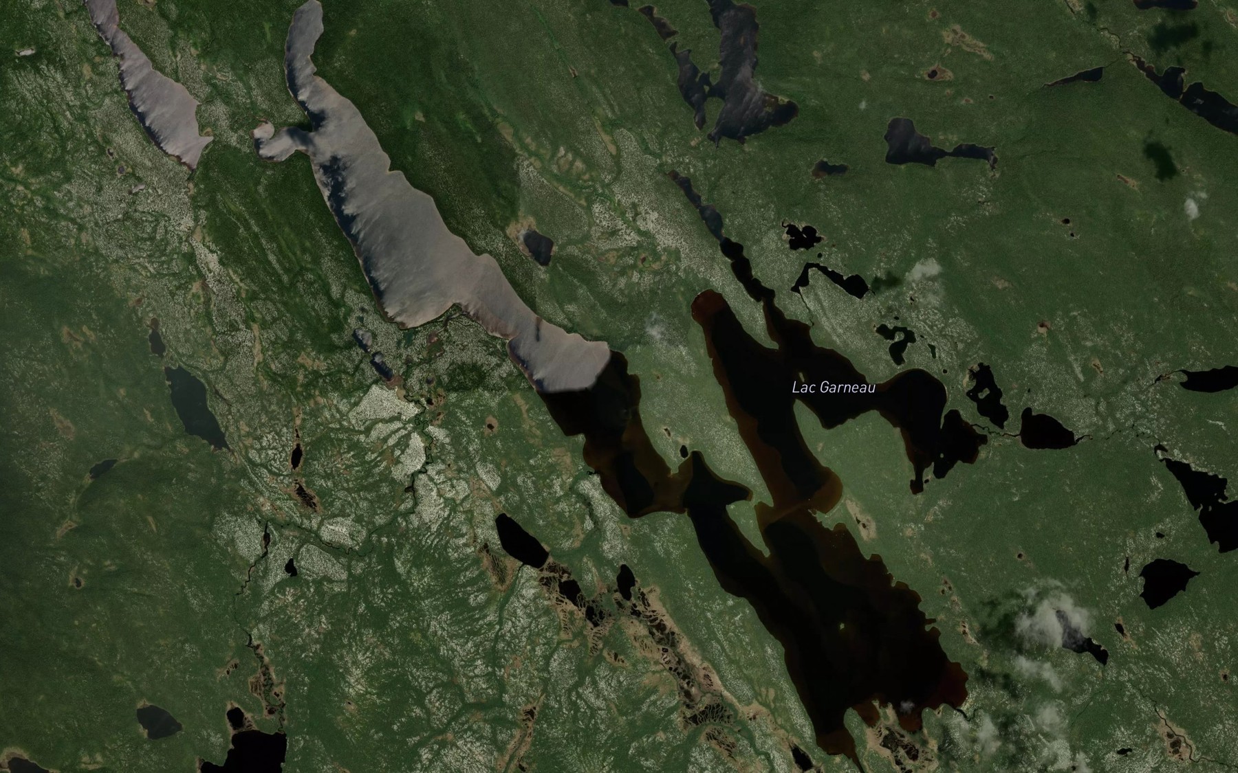 Satellite map of the Lac Garneau