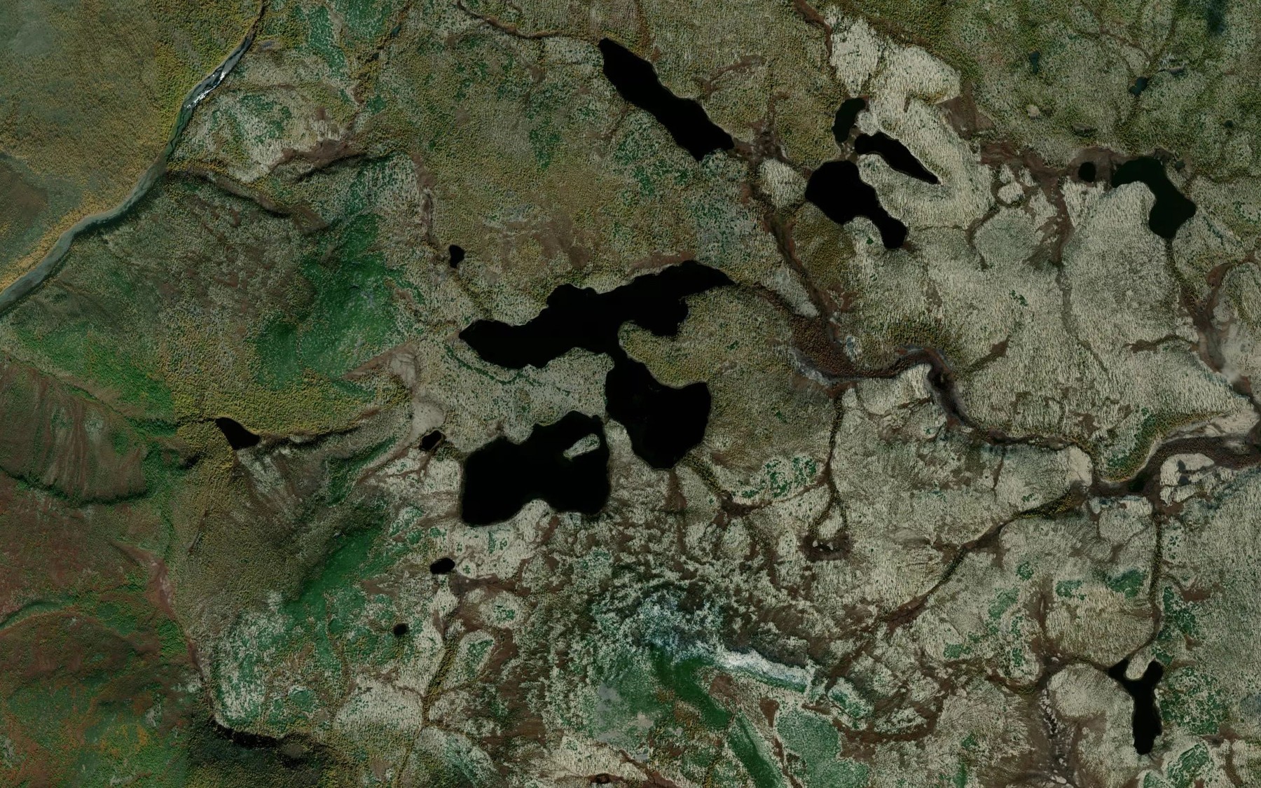 Satellite map of the Ozera Privol'nyye