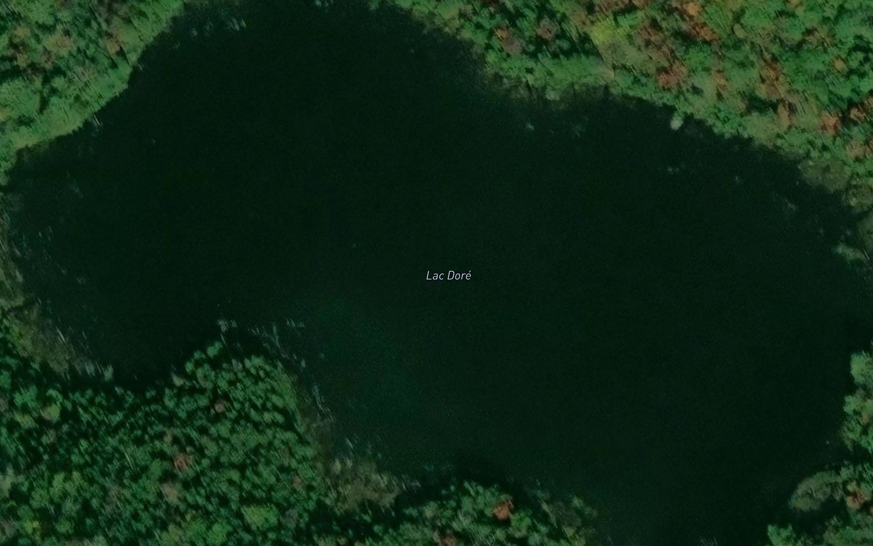 Satellite map of the Lac Dore