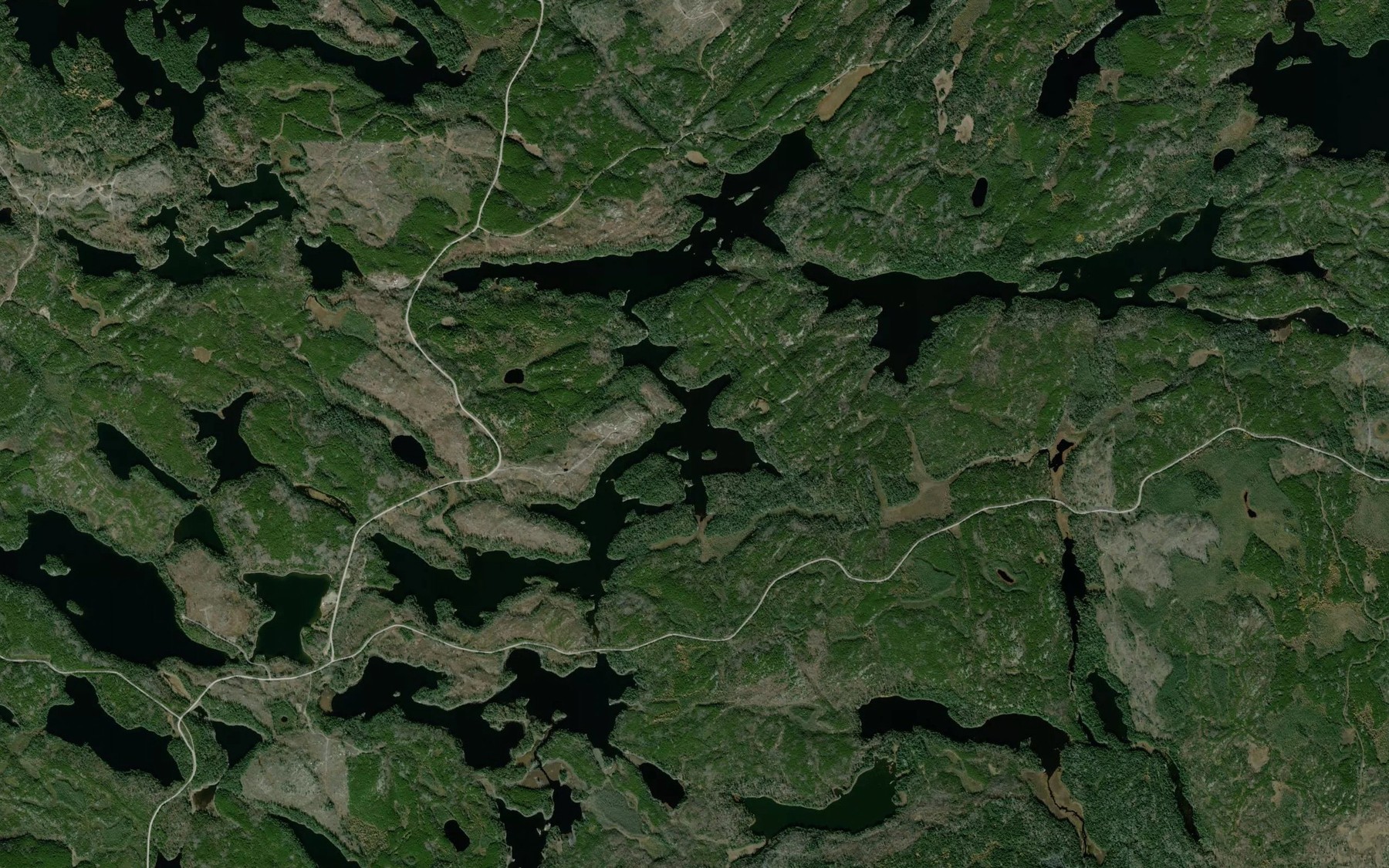 Satellite map of the Lost Axe Lake