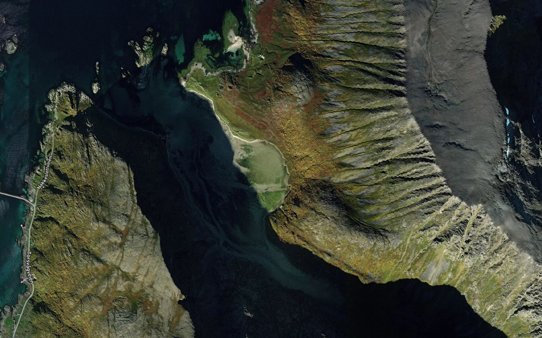 Satellite map of the Setervika