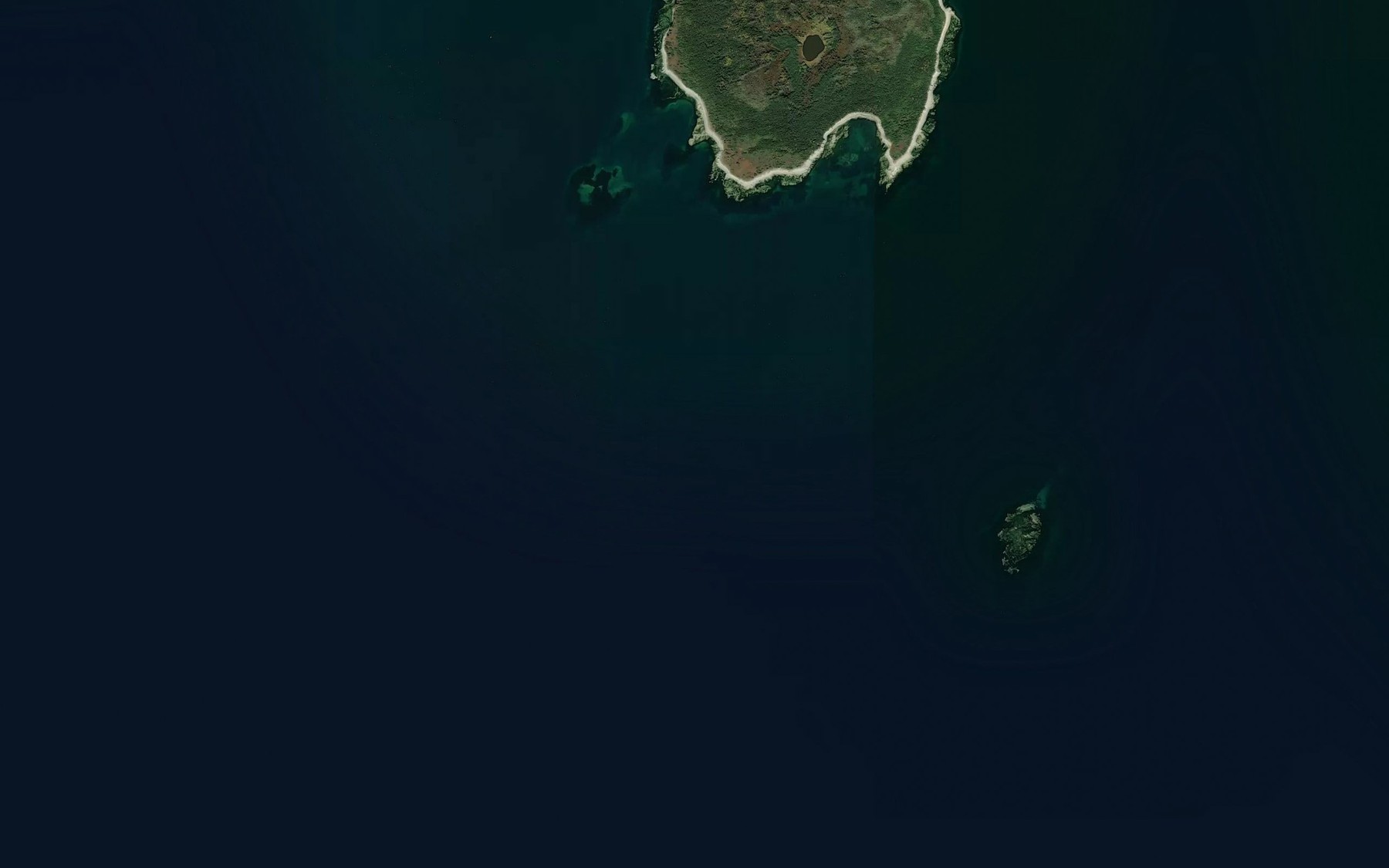 Satellite map of the Chenal de la Caye a la Tete de Cheval