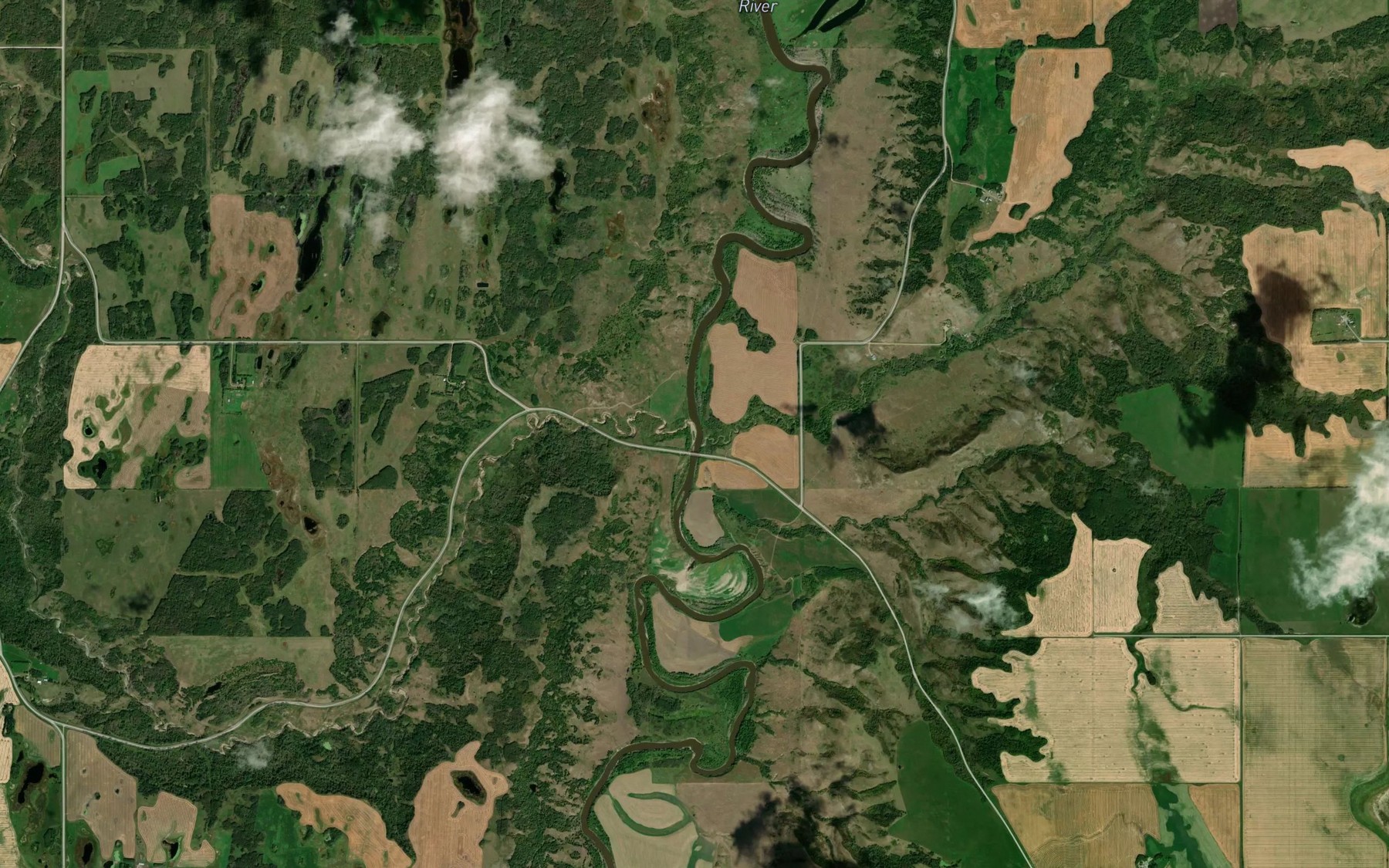 Satellite map of the Smith Creek