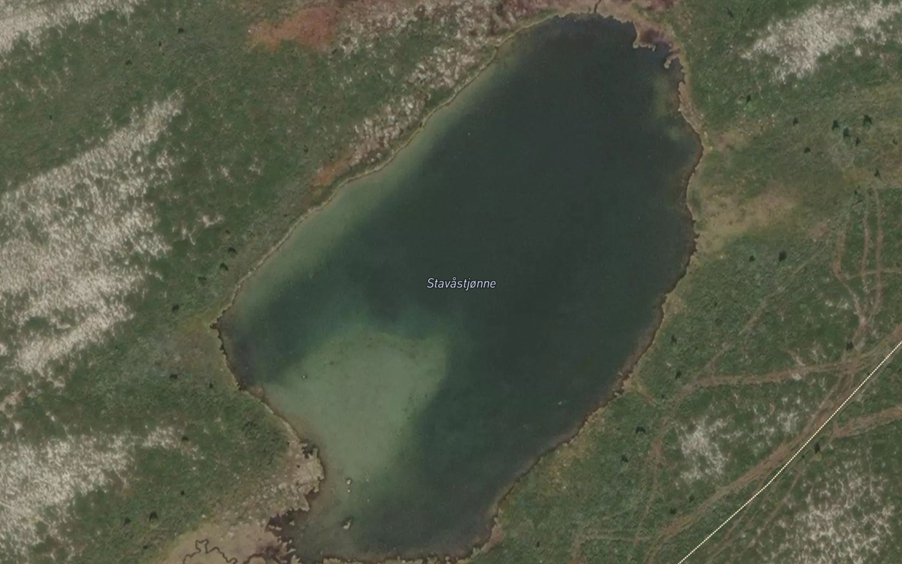 Satellite map of the Stavastjonn