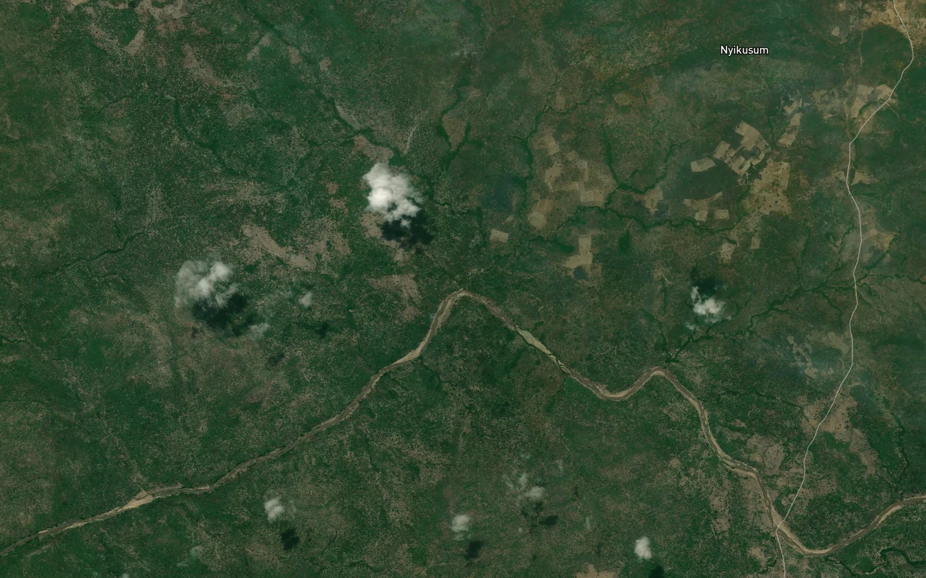Satellite map of the RiverKpaadutani