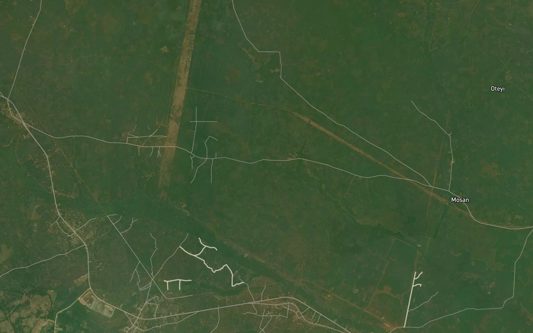 Satellite map of the River Igbin