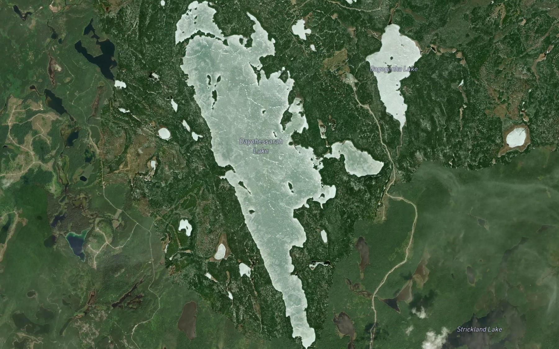 Satellite map of the Dayohessarah Lake