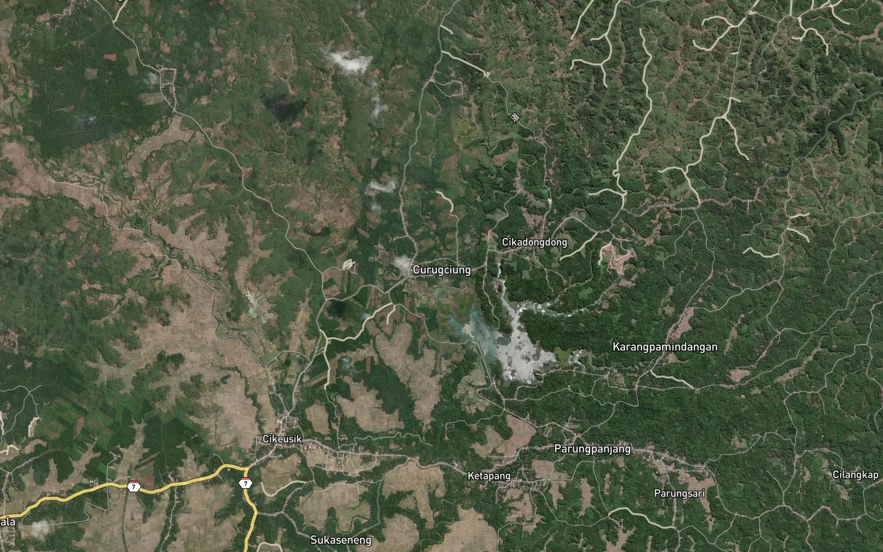 Satellite map of the Ci Tundun
