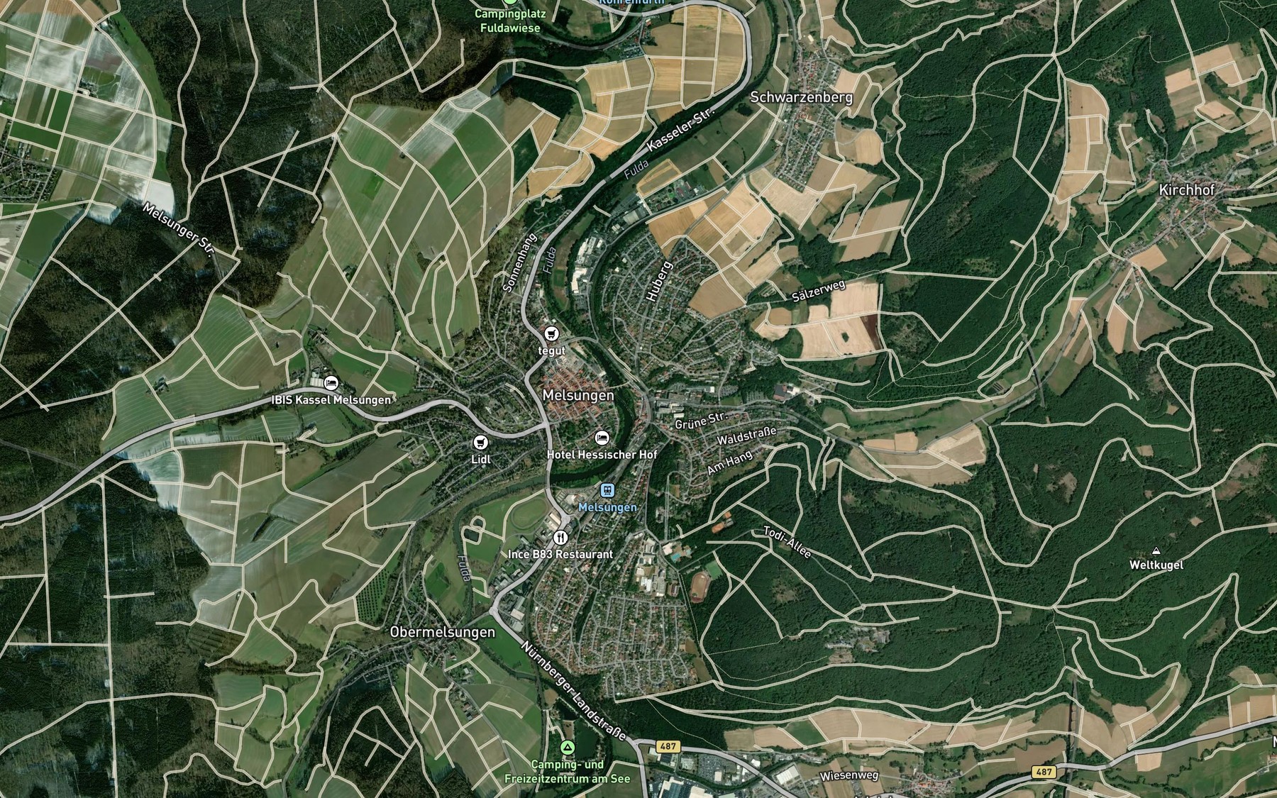 Satellite map of the Kehrenbach