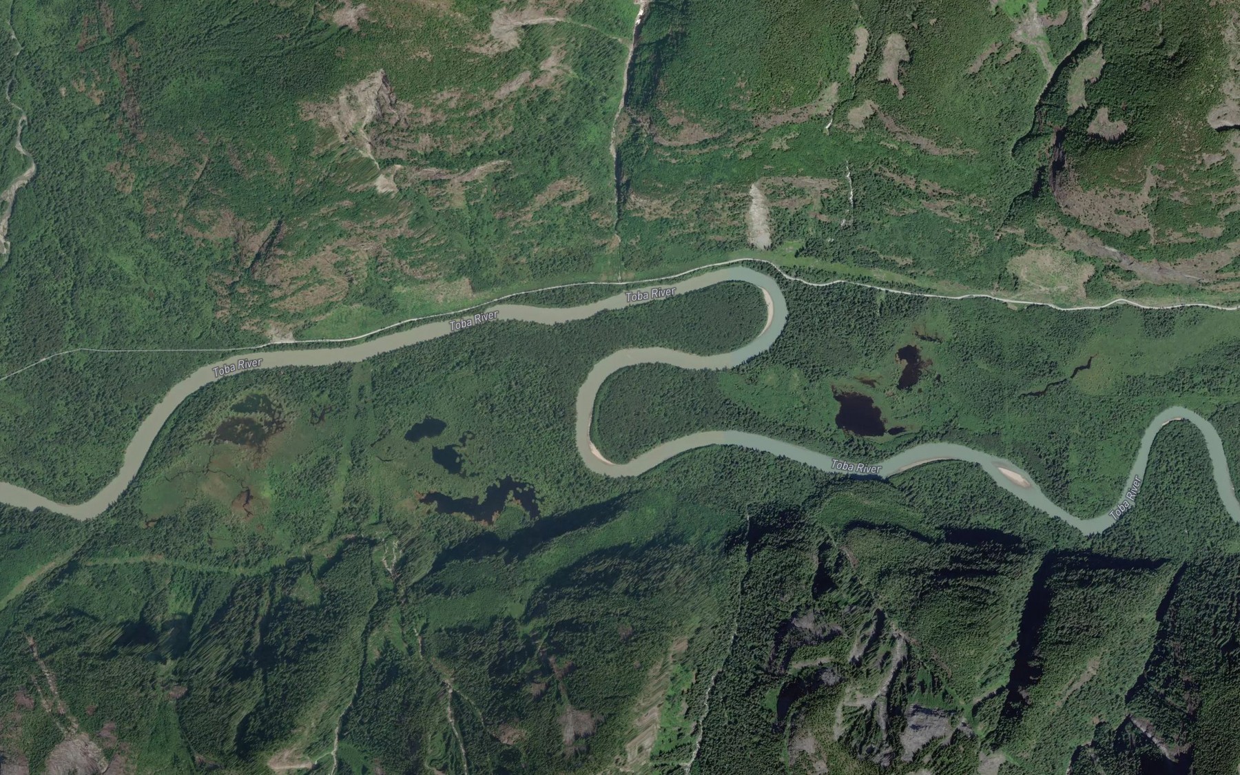 Satellite map of the Boyle Creek