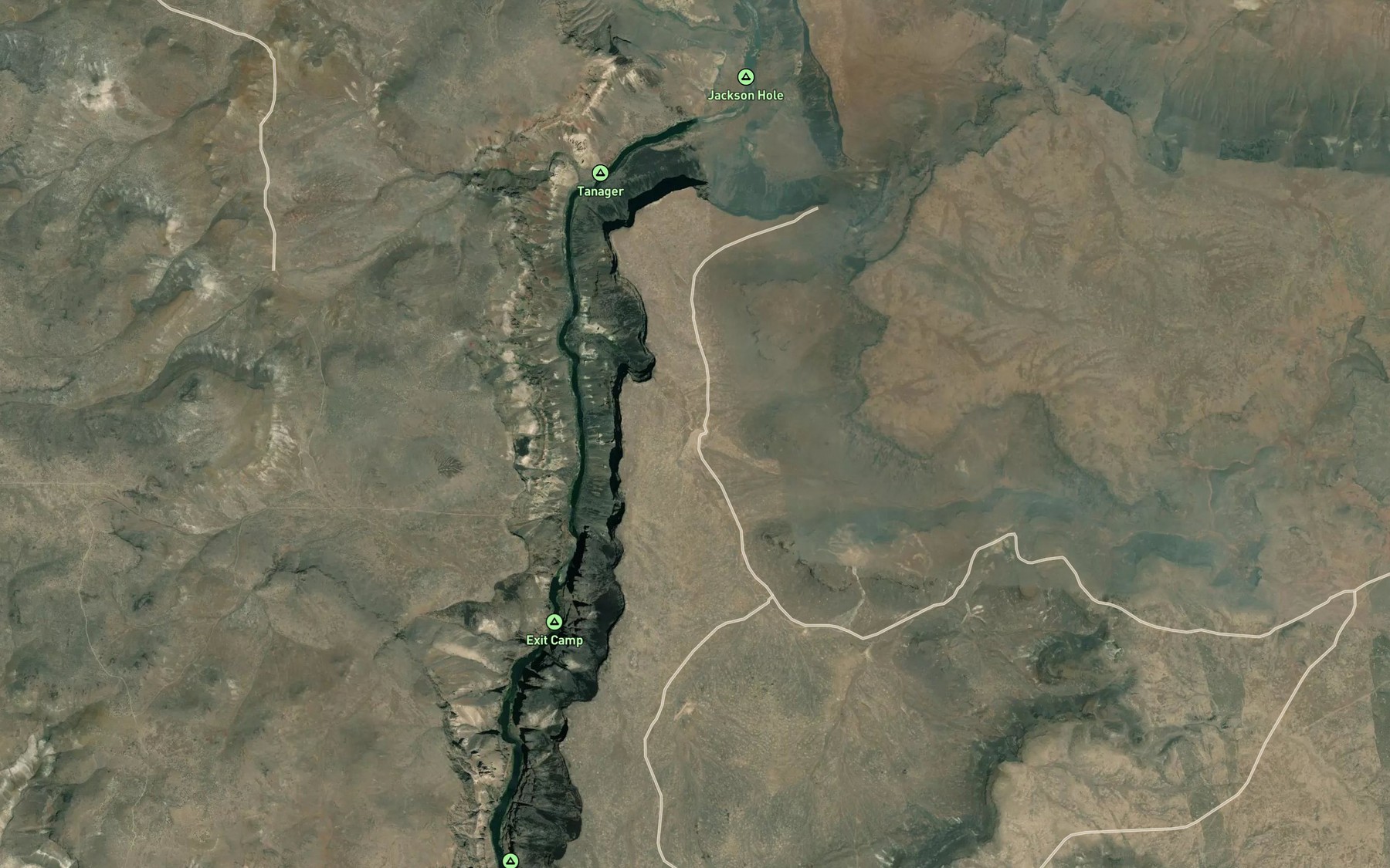 Satellite map of the Lower Fort Creek Reservoir