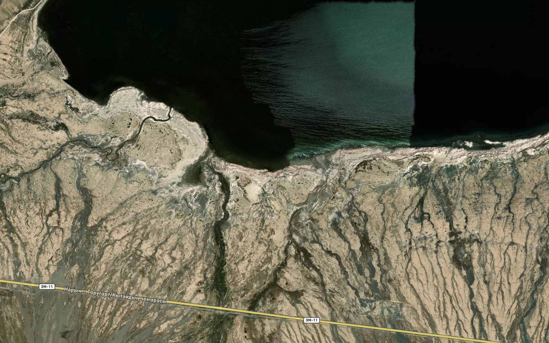 Satellite map of the Karasay