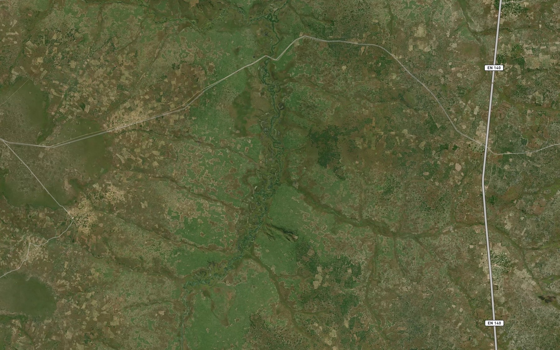 Satellite map of the Cacassa