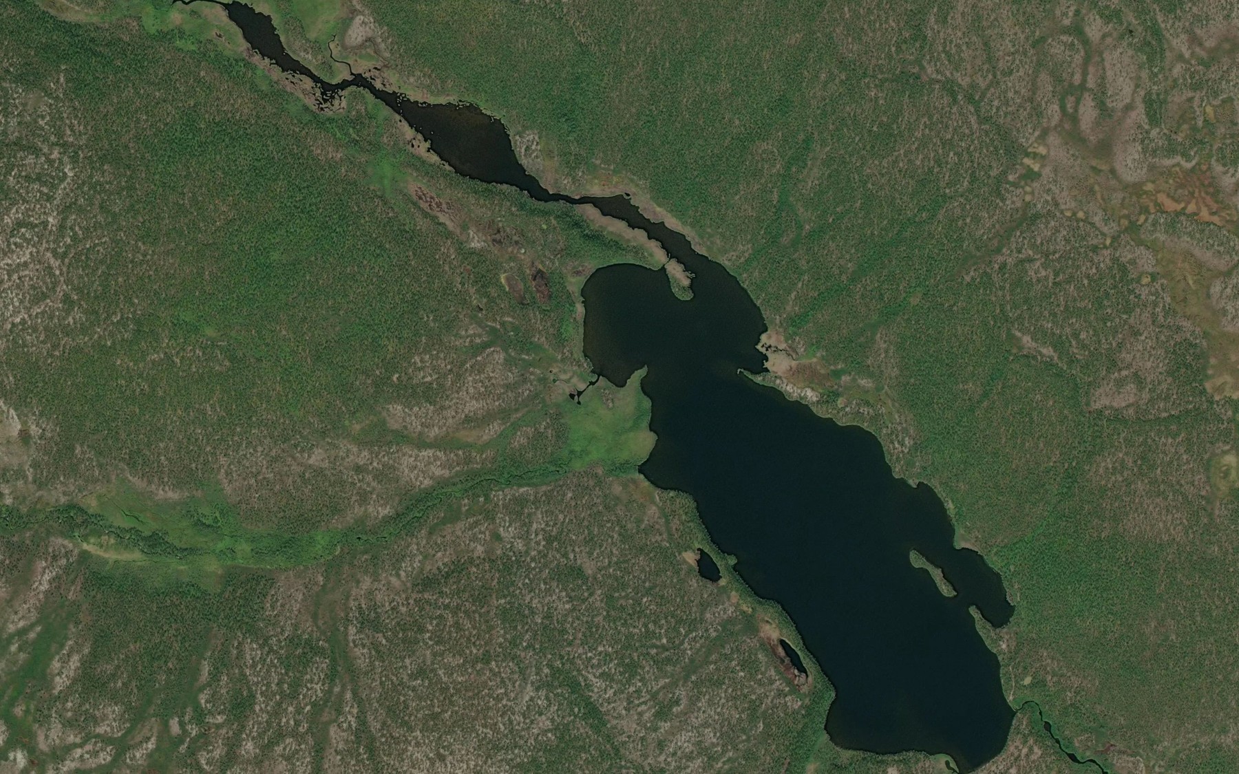 Satellite map of the Stuorra Vuccoljavri