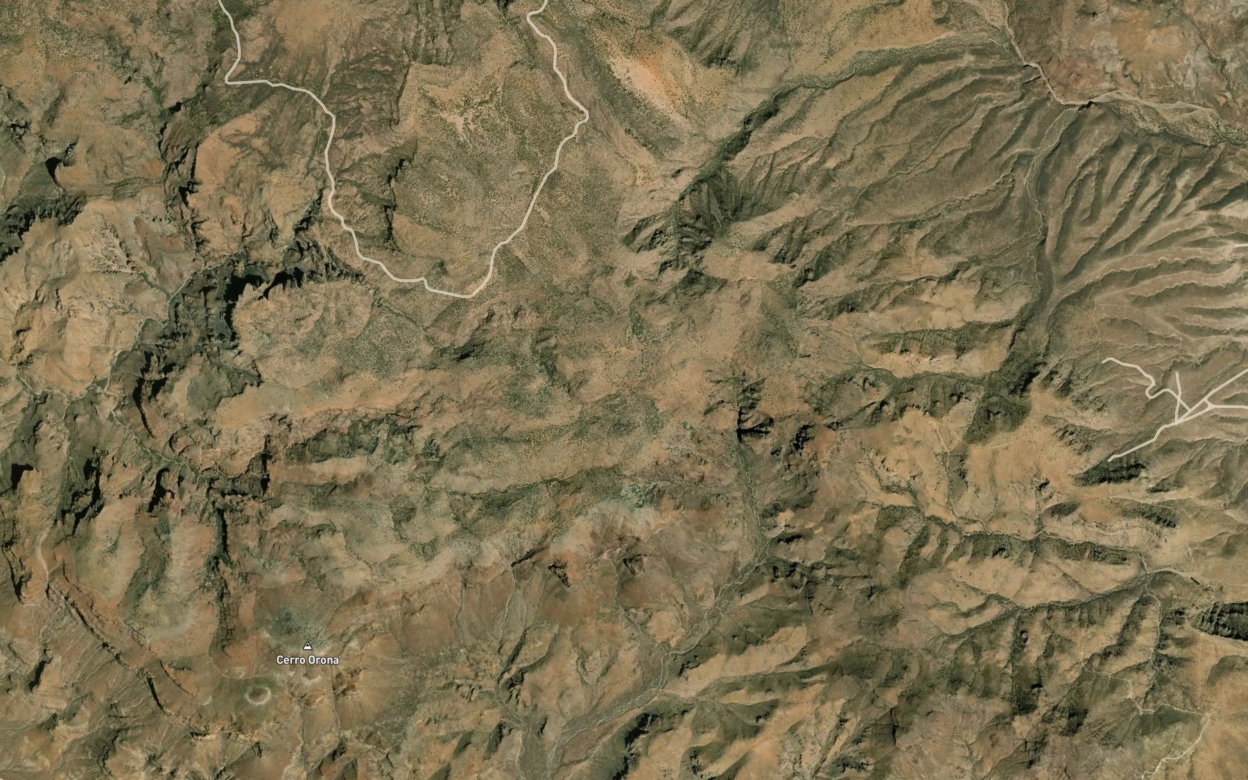 Satellite map of the Presa Chino