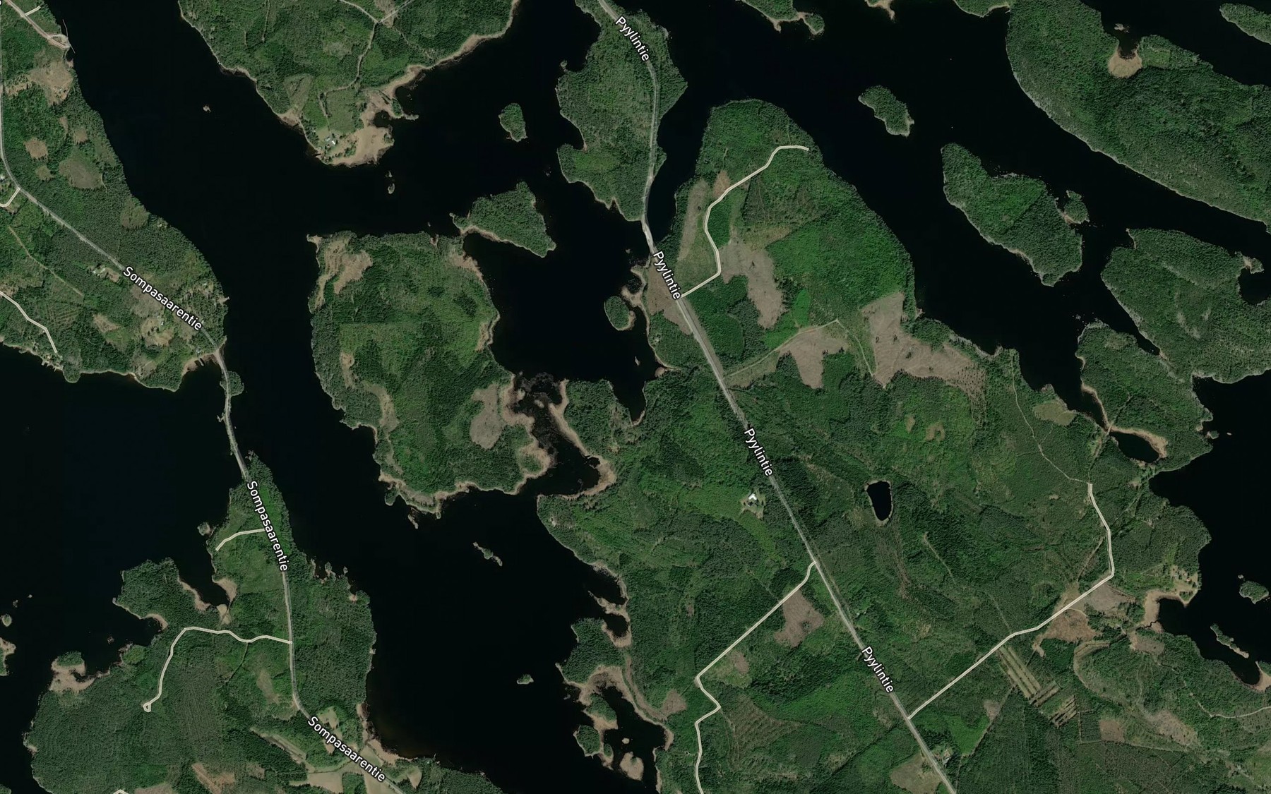 Satellite map of the Lehmilahti