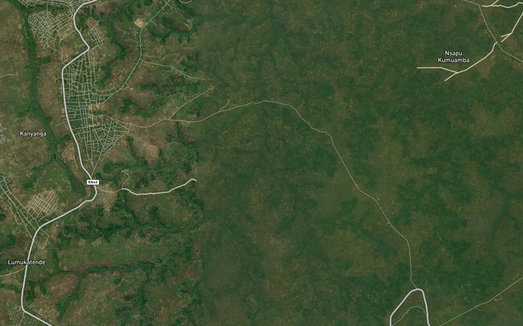 Satellite map of the Kamuondo