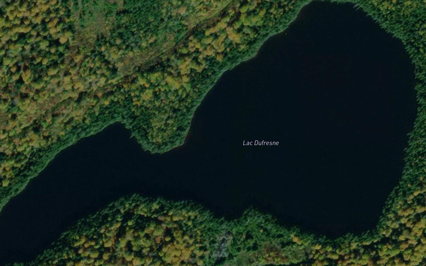Satellite map of the Lac Dufresne