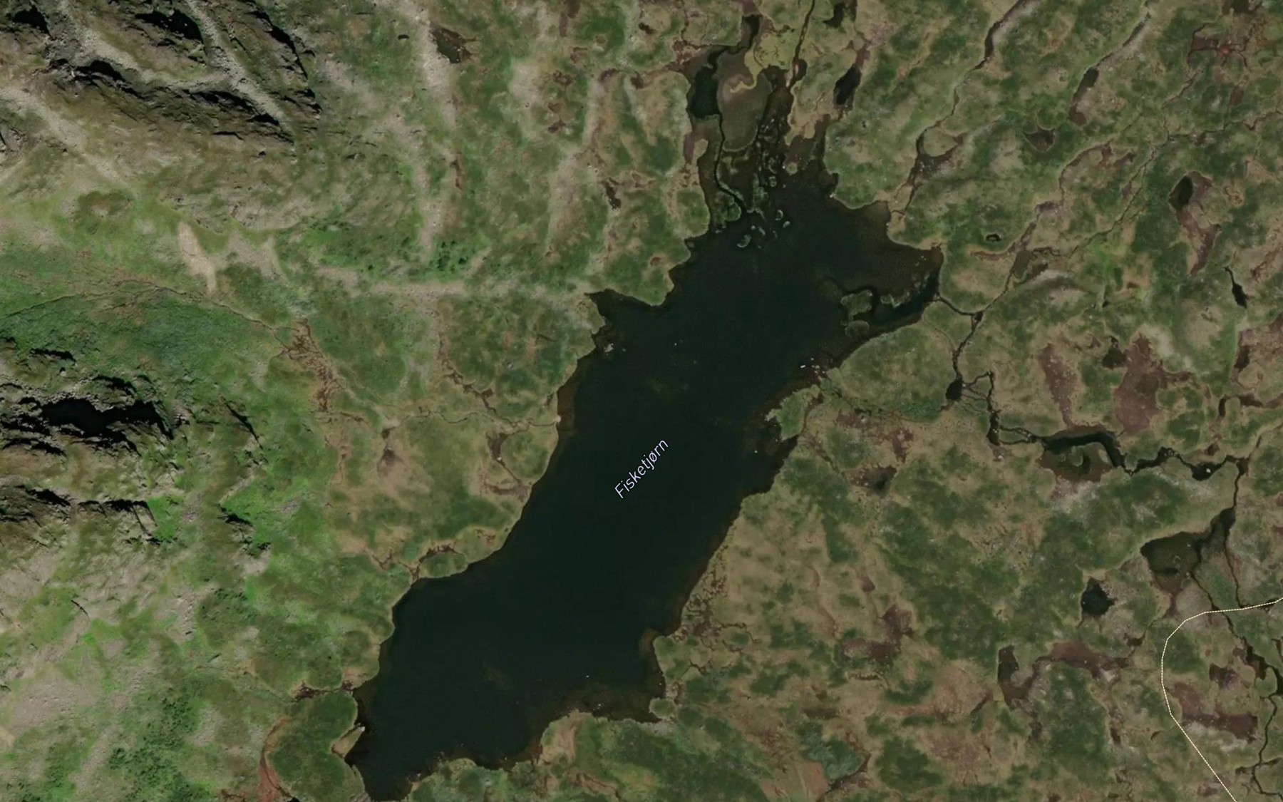 Satellite map of the Fisketjonni