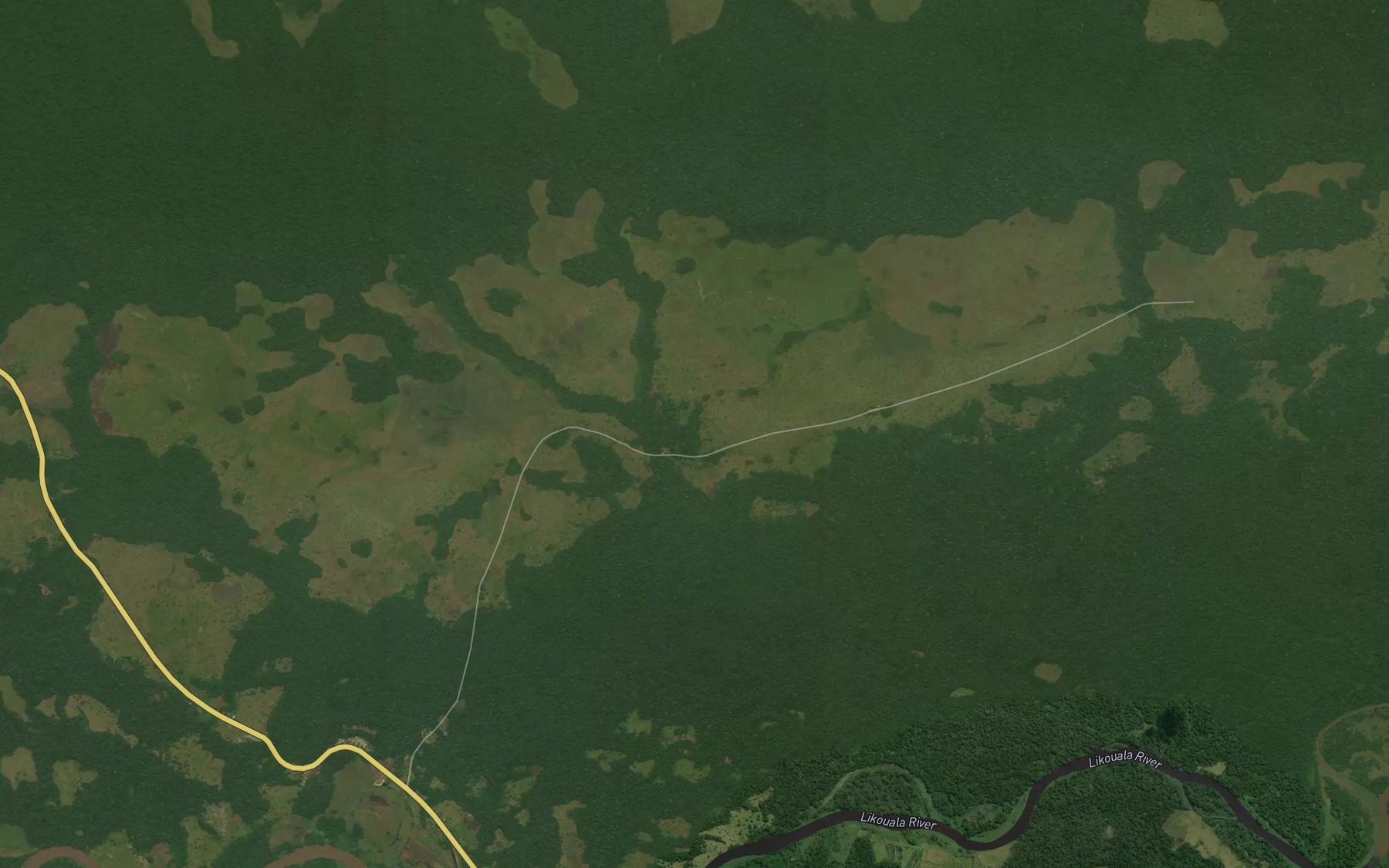 Satellite map of the Okouka