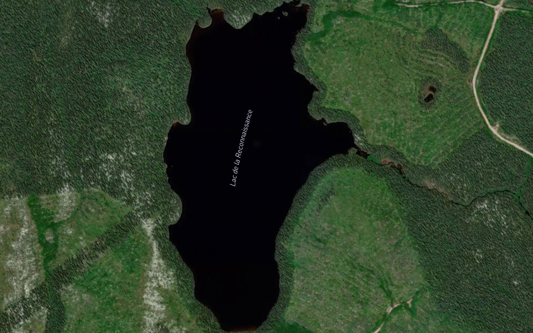 Satellite map of the Lac de la Reconnaissance