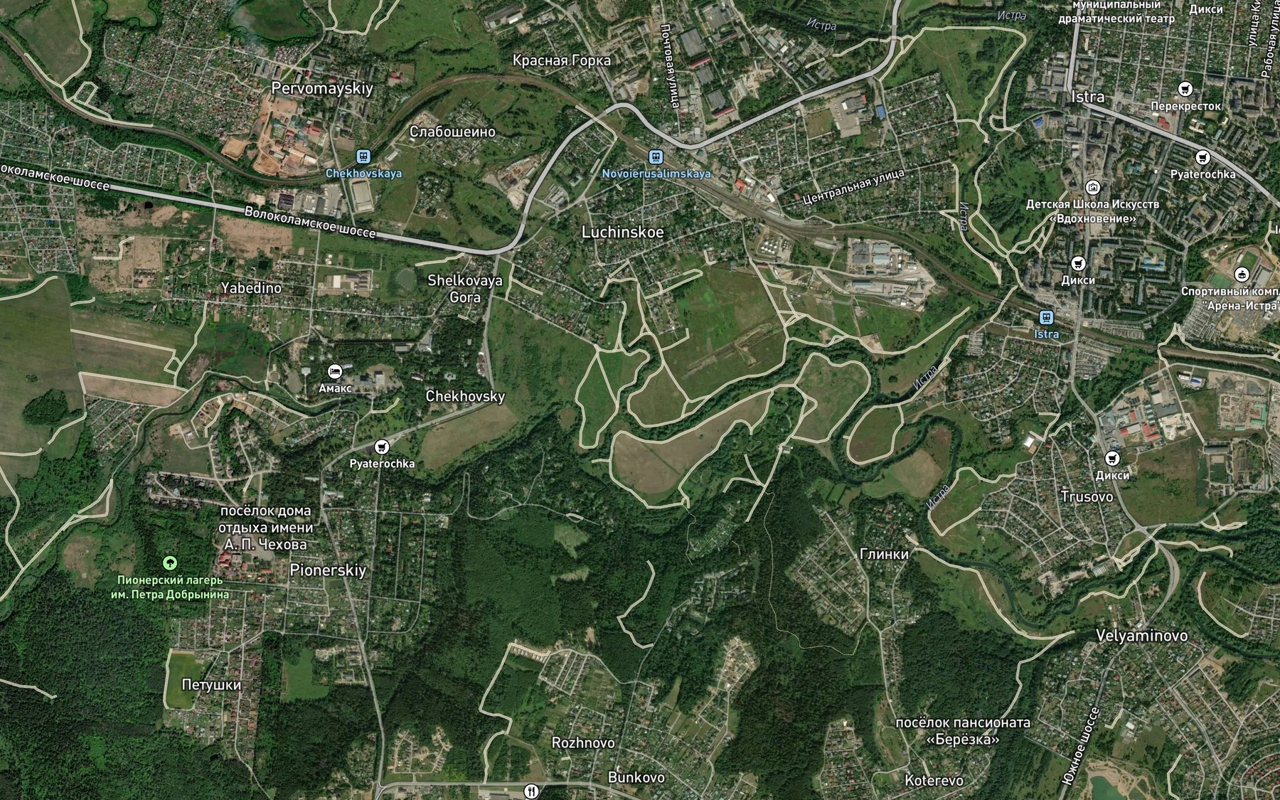 Satellite map of the Maglusha