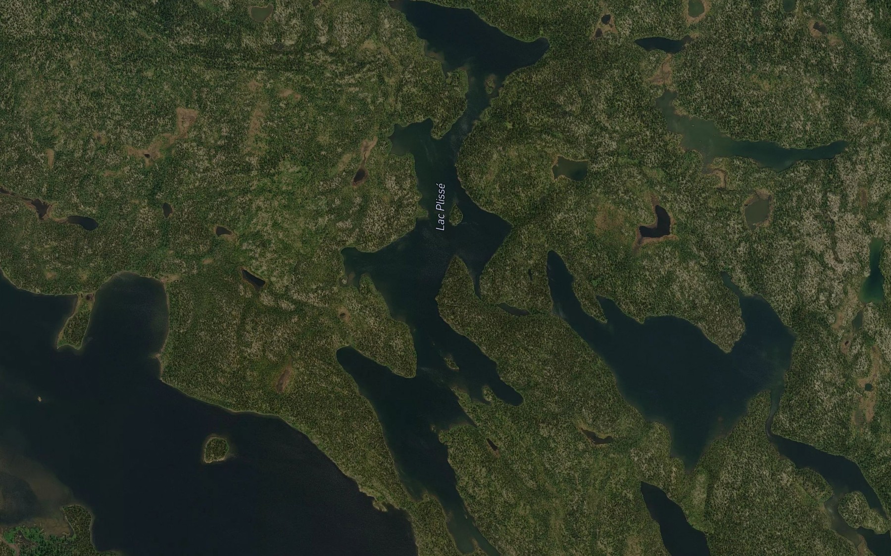 Satellite map of the Lac Plisse