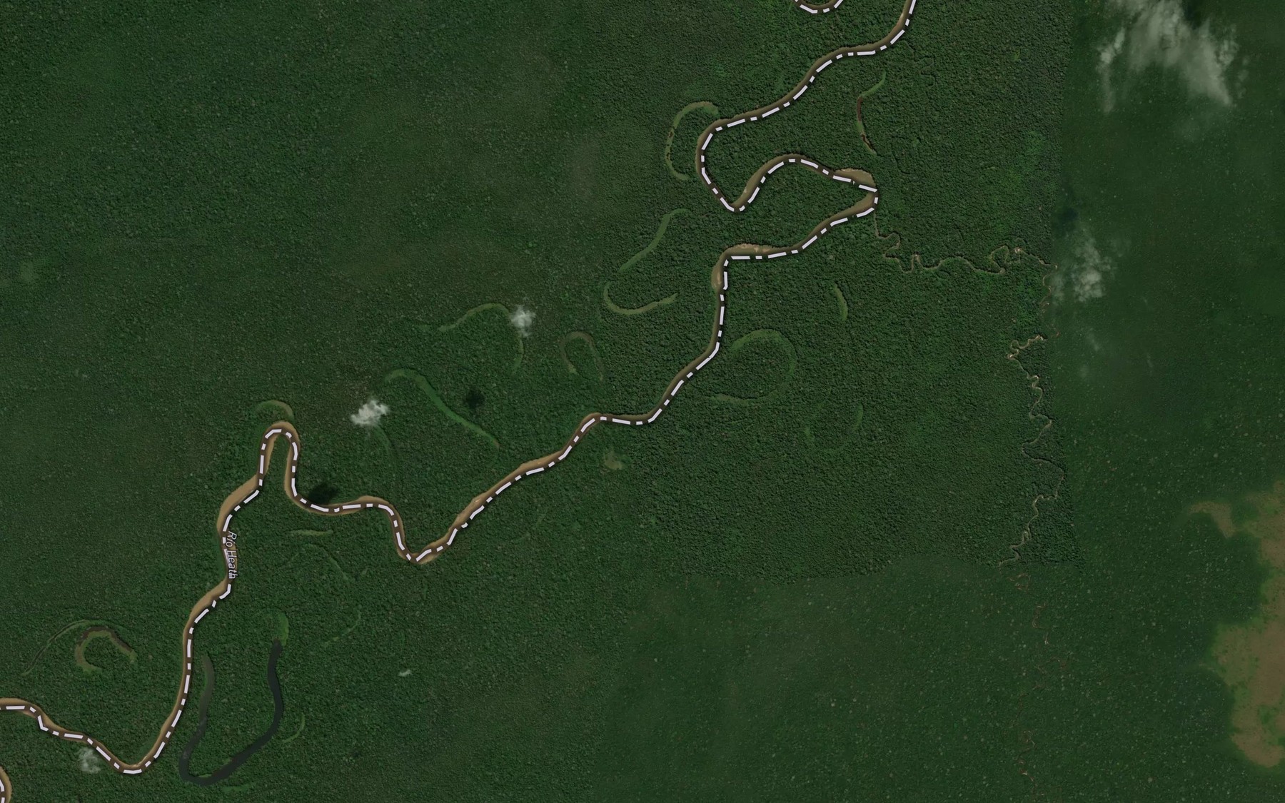 Satellite map of the Quebrada Piedraredonda