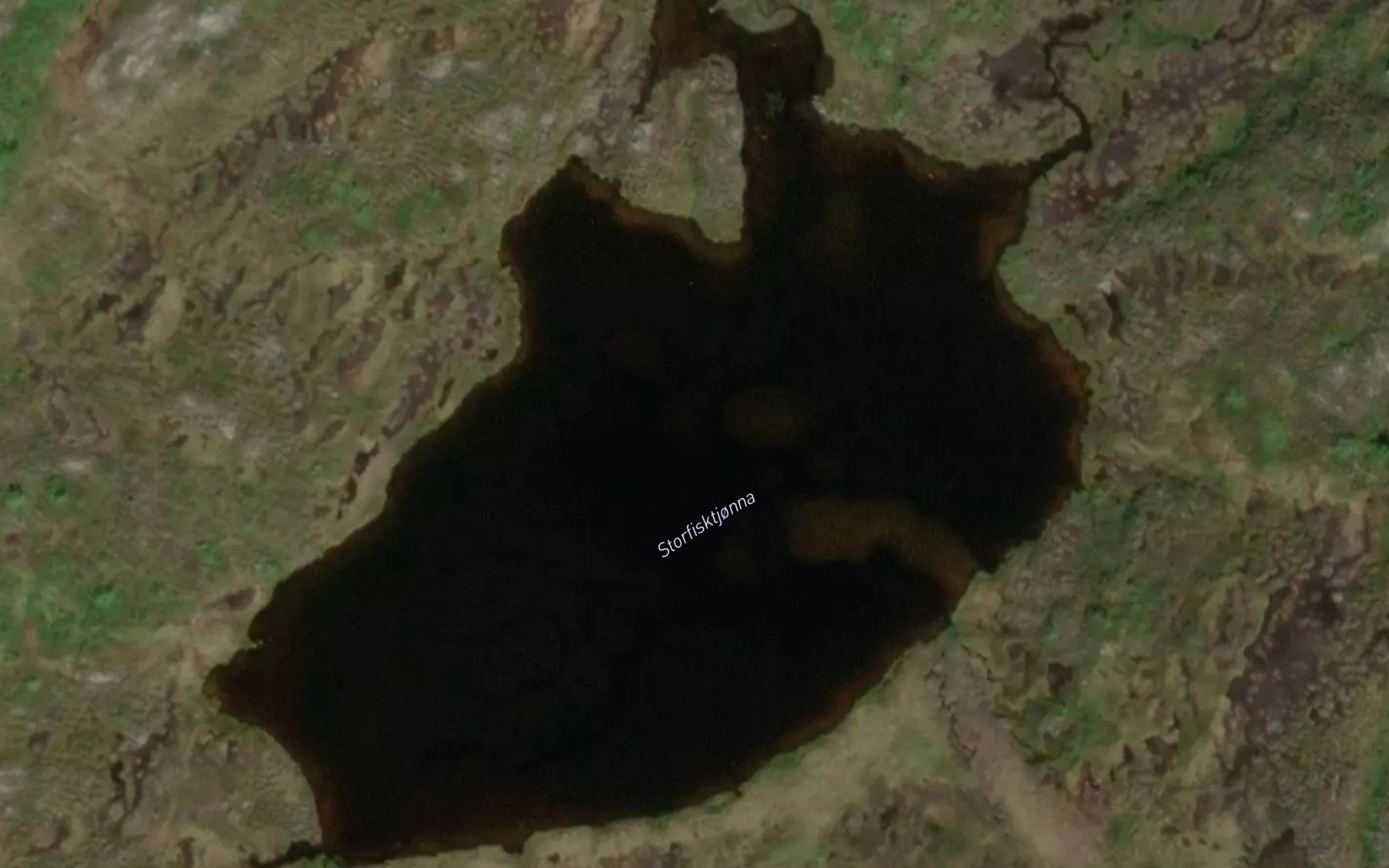 Satellite map of the Storfisktjorna