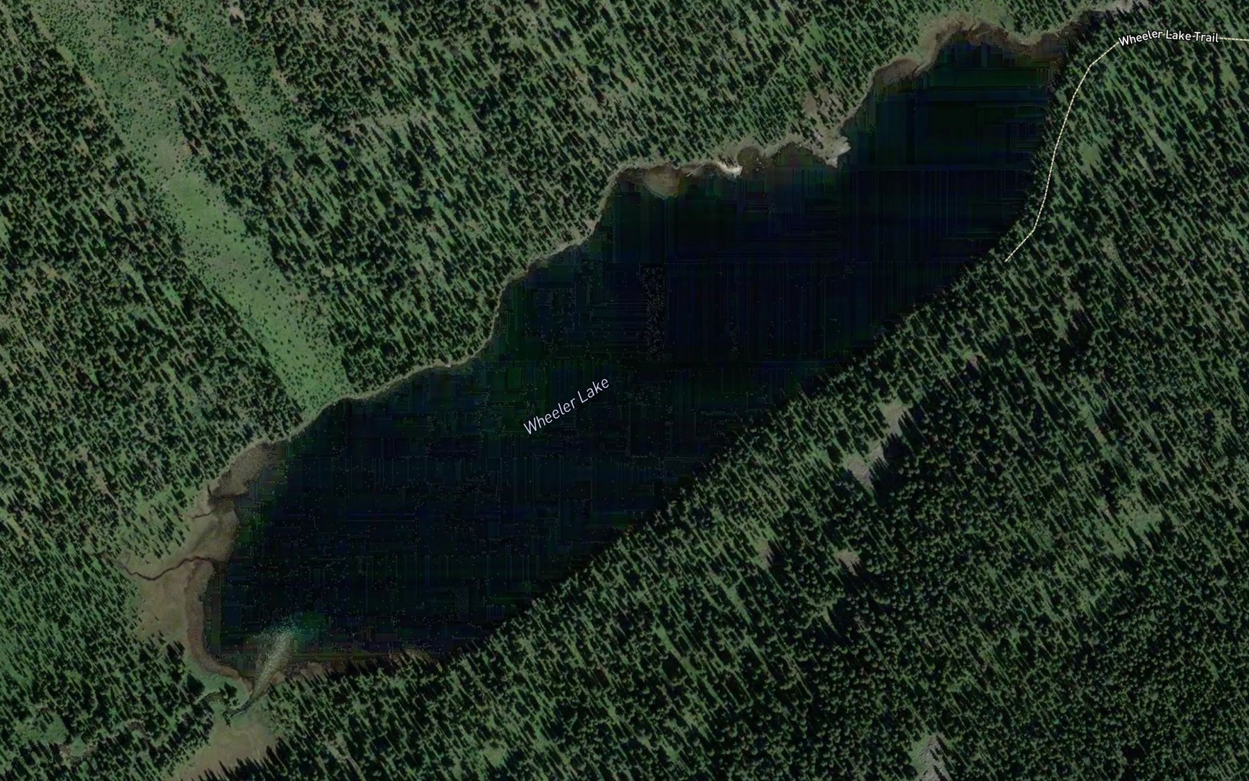 Satellite map of the Wheeler Lake