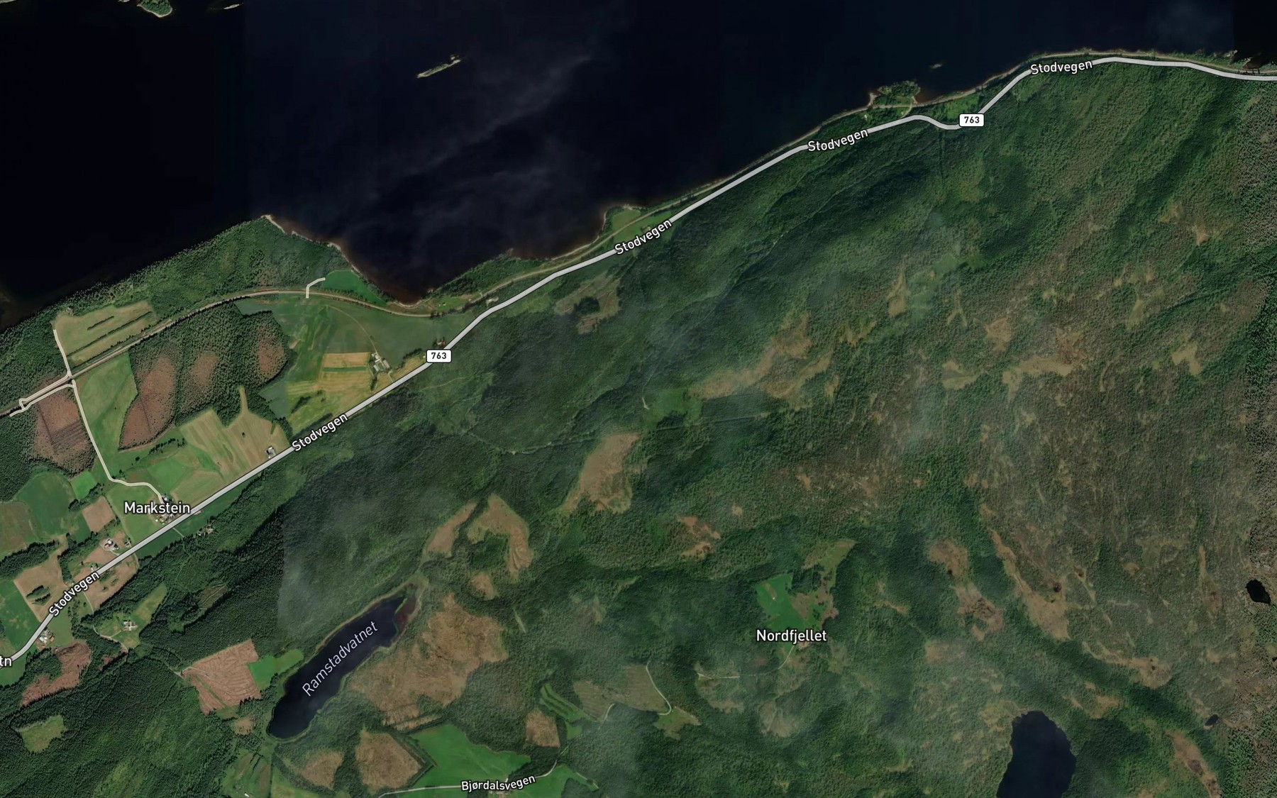 Satellite map of the Krokengbekken