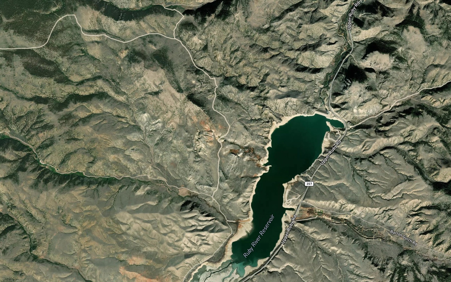 Satellite map of the Trudau Lake