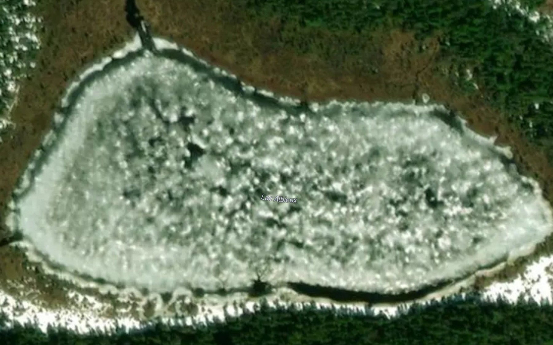 Satellite map of the Lac Albieux