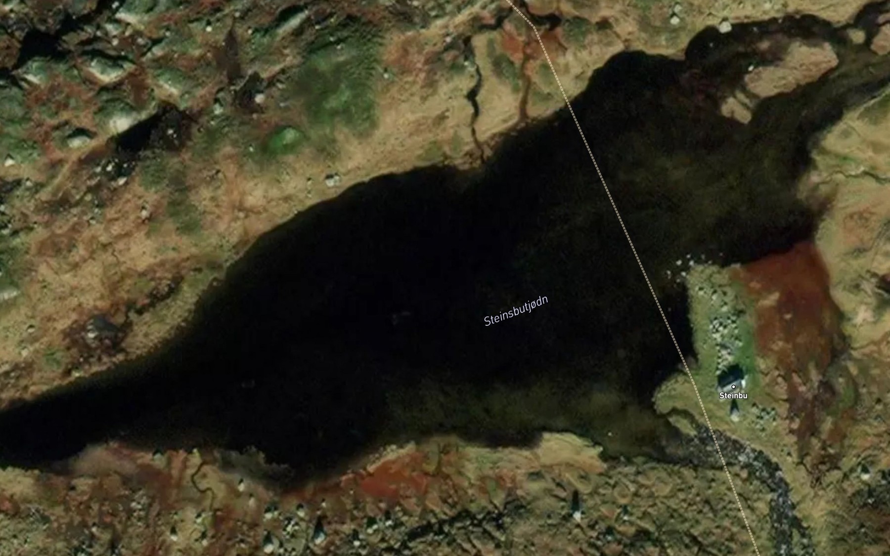 Satellite map of the Steinsbutjodn