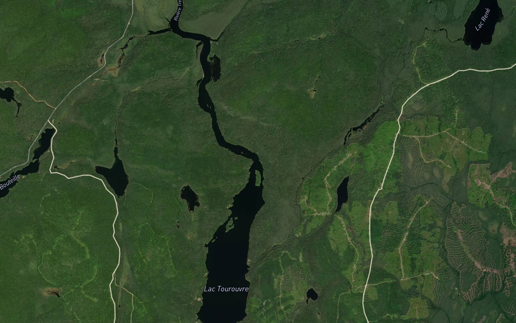 Satellite map of the Riviere Trenche