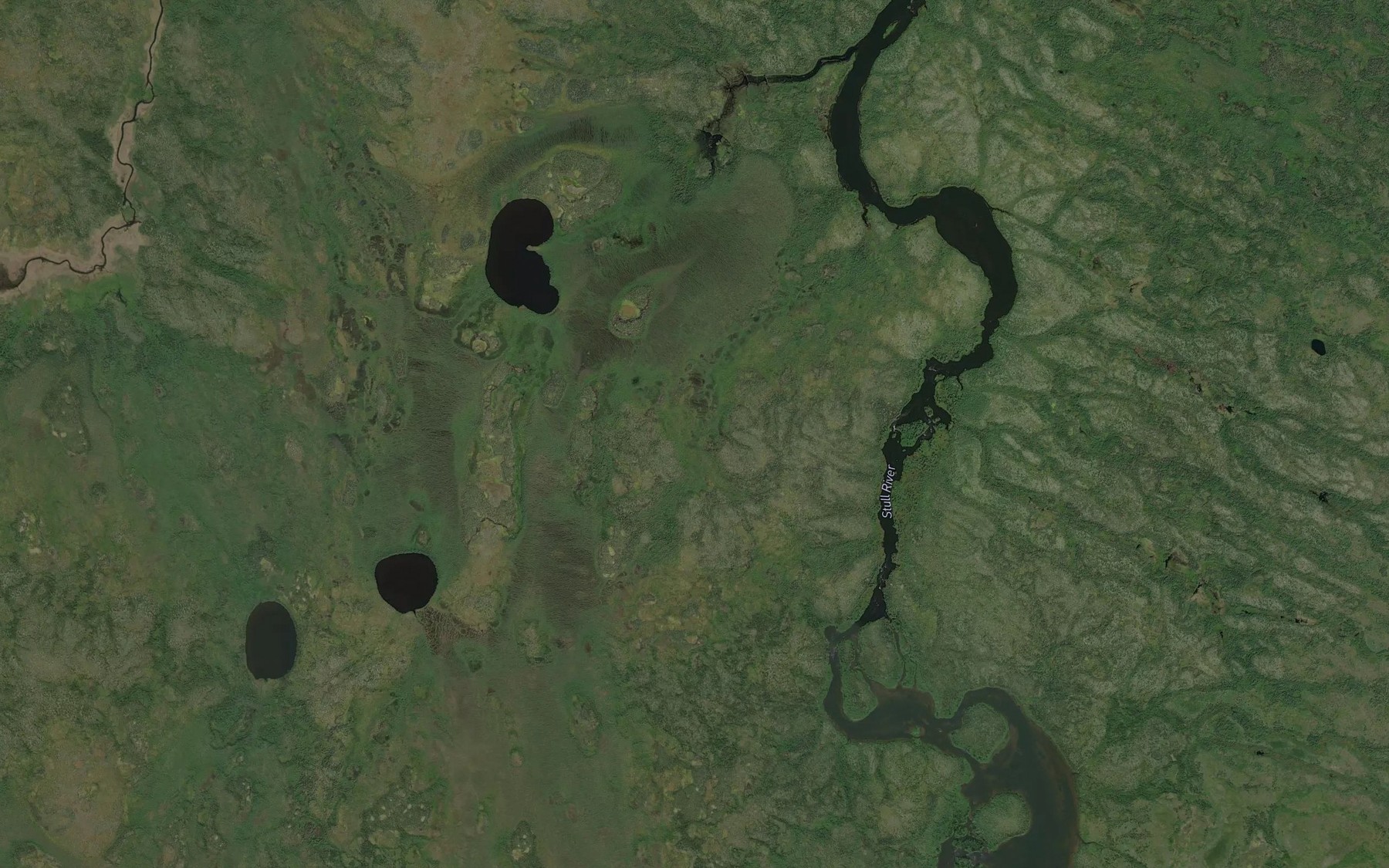 Satellite map of the Phillips Rapids