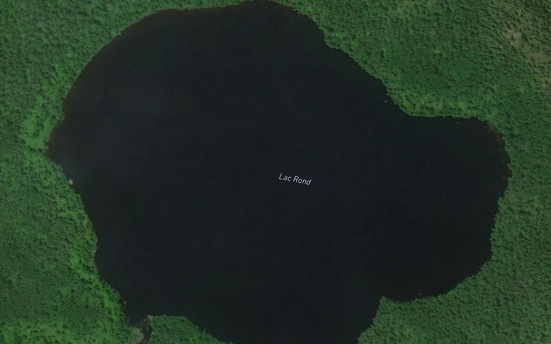Satellite map of the Lac Rond