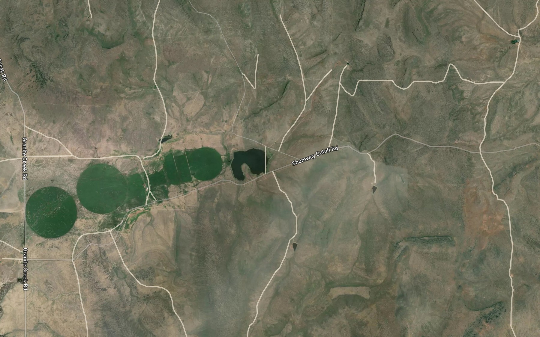 Satellite map of the Big Granite Creek