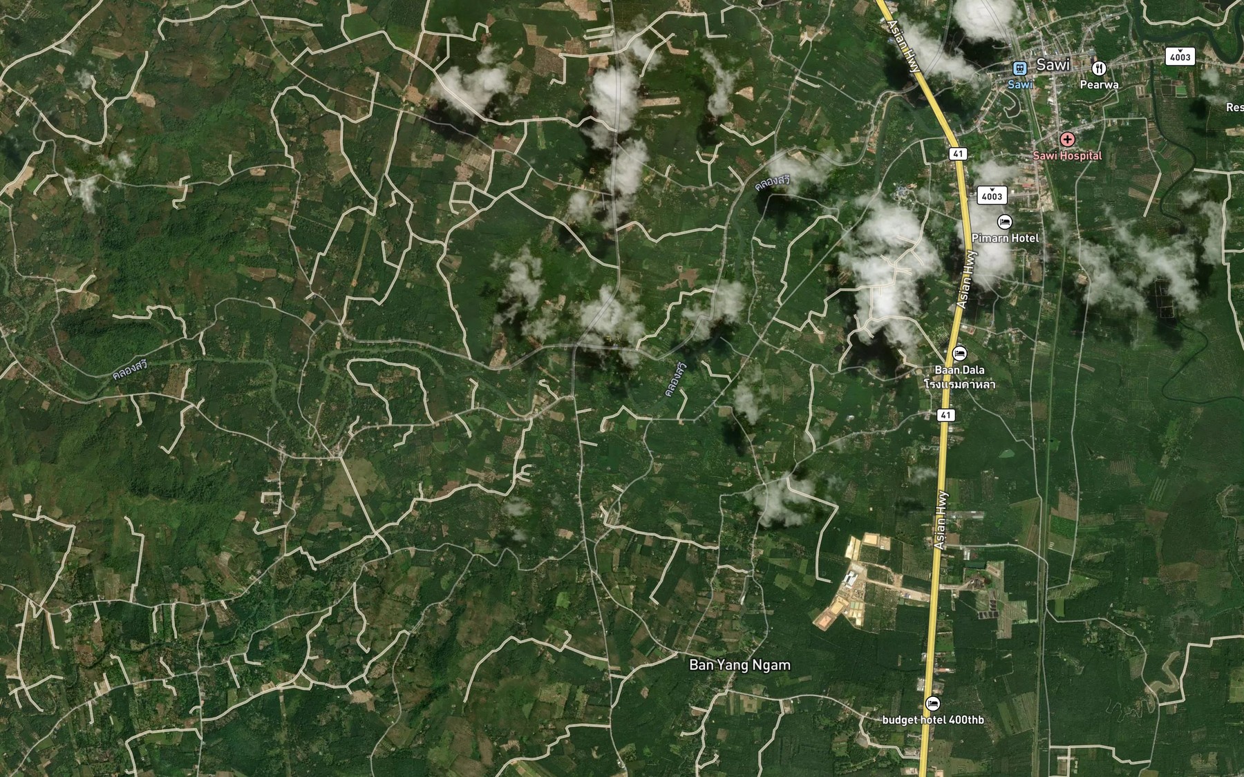 Satellite map of the Khlong Ton