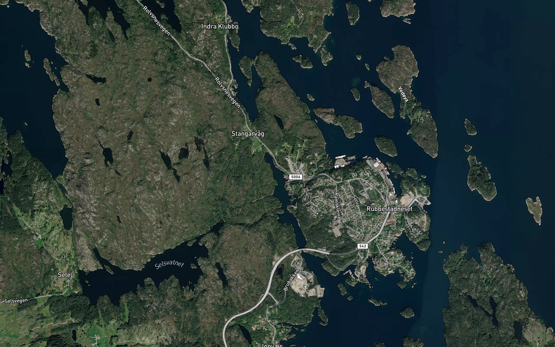 Satellite map of the Sore Stangarvagen