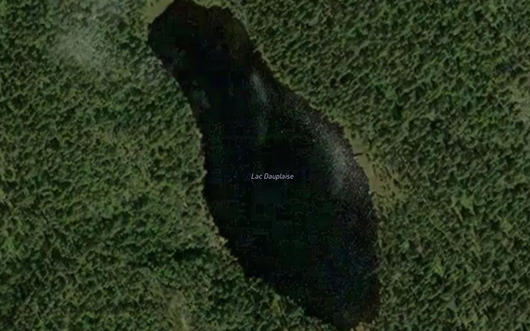 Satellite map of the Lac Dauplaise
