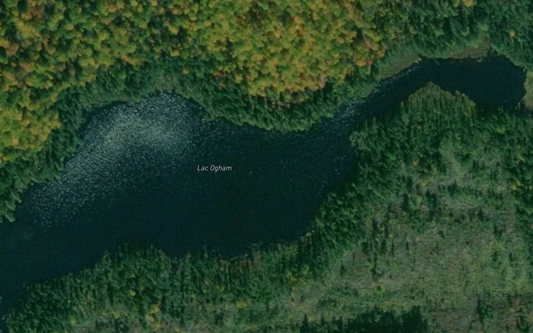 Satellite map of the Lac Ogham