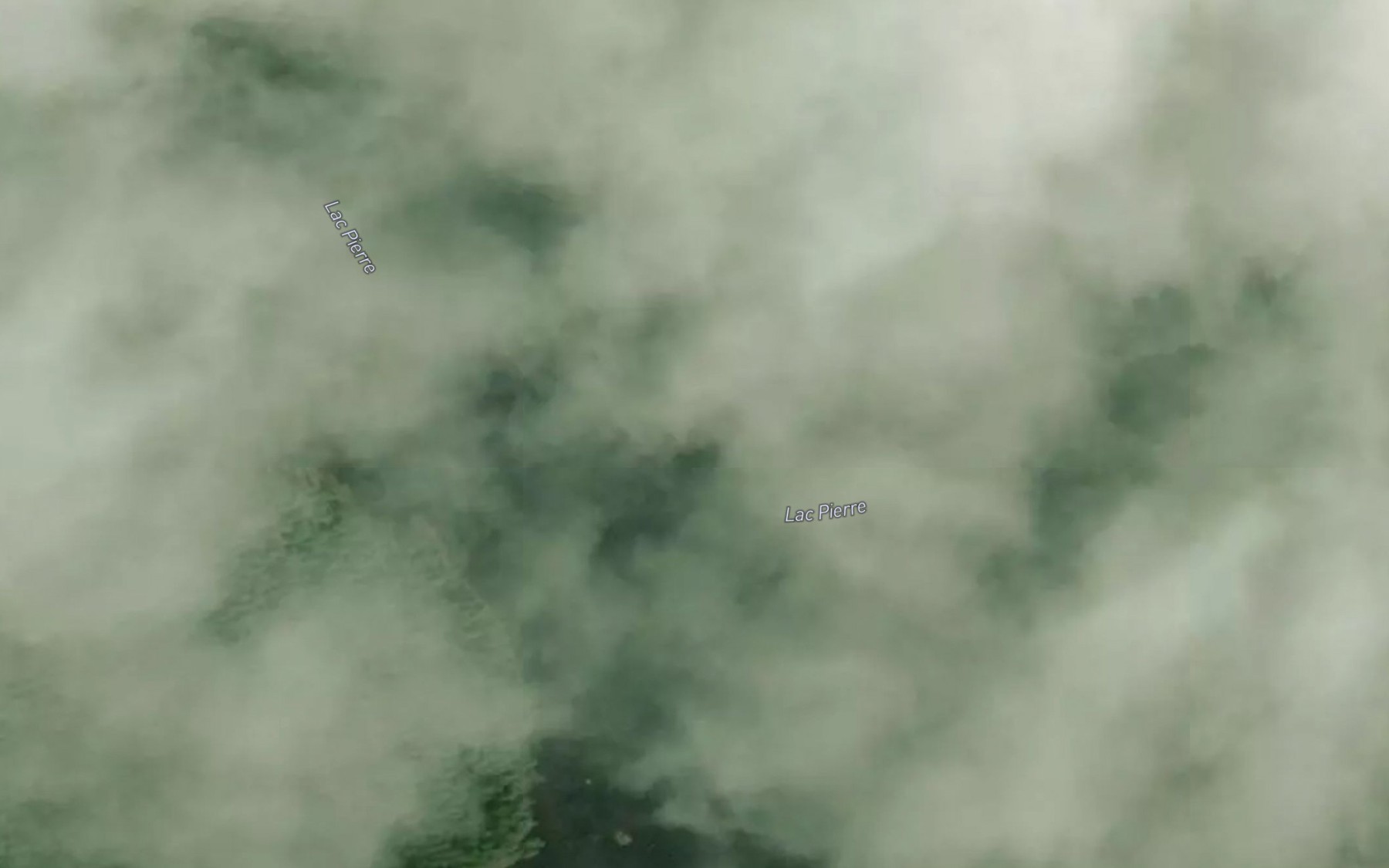 Satellite map of the Lac Pierre